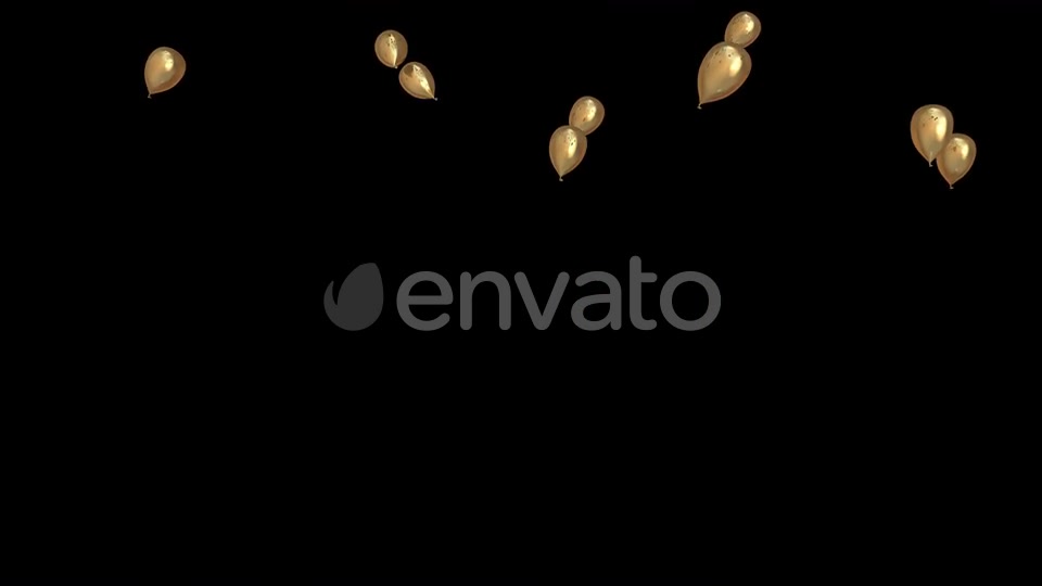 Gold Celebration Event Balloons Videohive 22639545 Motion Graphics Image 12