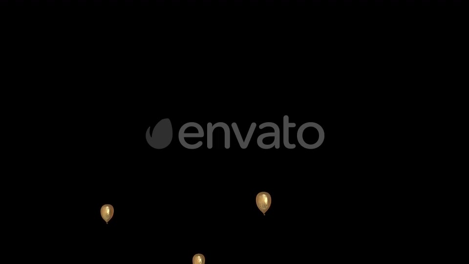 Gold Celebration Event Balloons Videohive 22639545 Motion Graphics Image 2