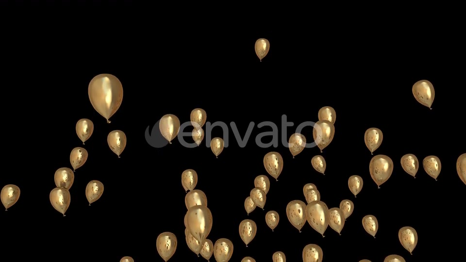 Gold Celebration Event Balloons Videohive 22639545 Motion Graphics Image 5