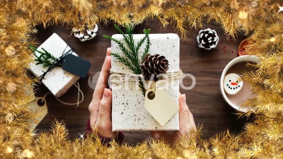 Gold Christmas Frame Videohive 23027039 Motion Graphics Image 7