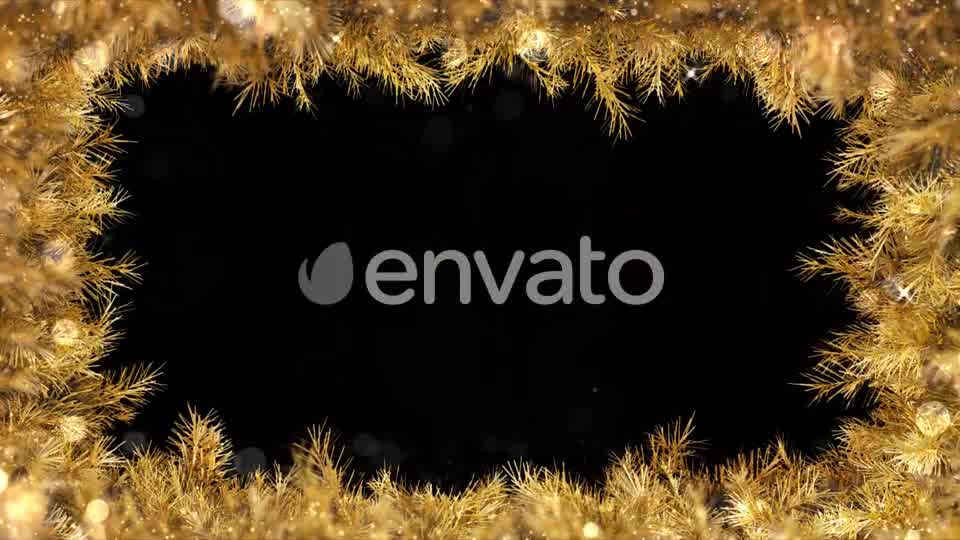 Gold Christmas Frame Videohive 23027039 Motion Graphics Image 9