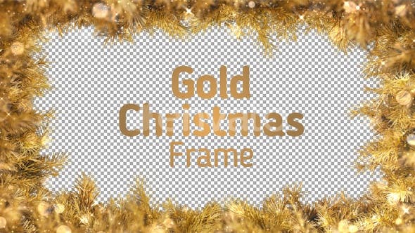 Gold Christmas Frame - Videohive 23027039 Download