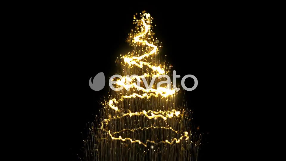 Gold Christmas Tree Videohive 22809835 Motion Graphics Image 3