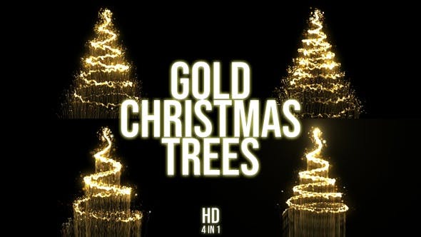 Gold Christmas Tree - Download Videohive 22809835