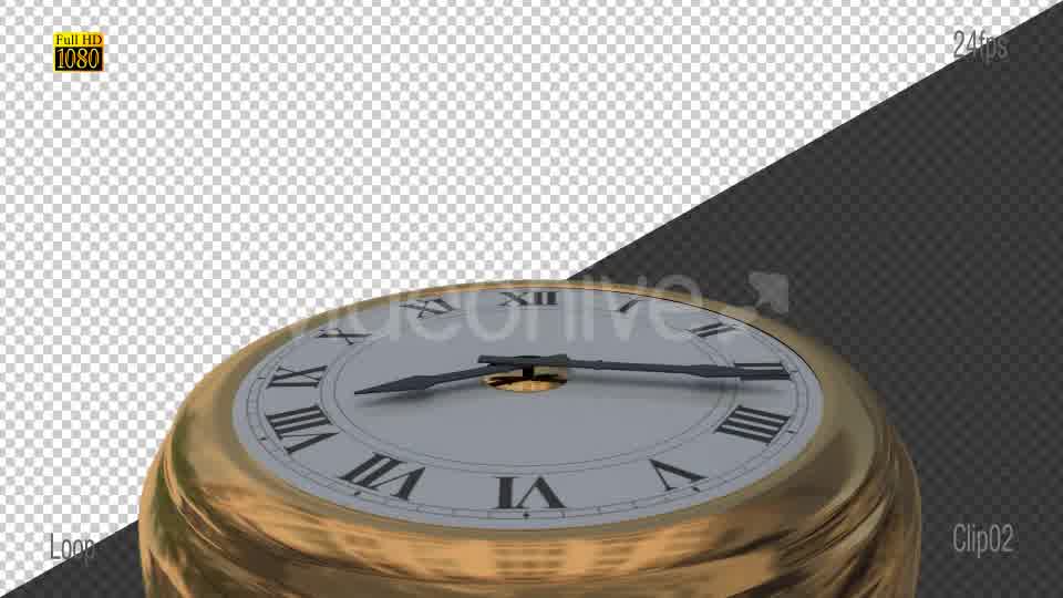 Gold Clock Videohive 19292534 Motion Graphics Image 11