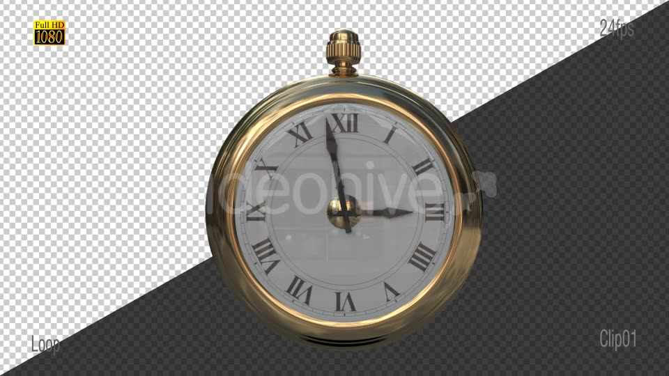 Gold Clock Videohive 19292534 Motion Graphics Image 2