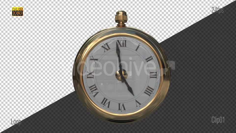 Gold Clock Videohive 19292534 Motion Graphics Image 3