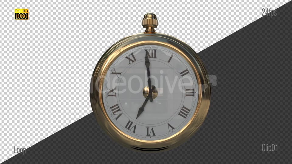 Gold Clock Videohive 19292534 Motion Graphics Image 4