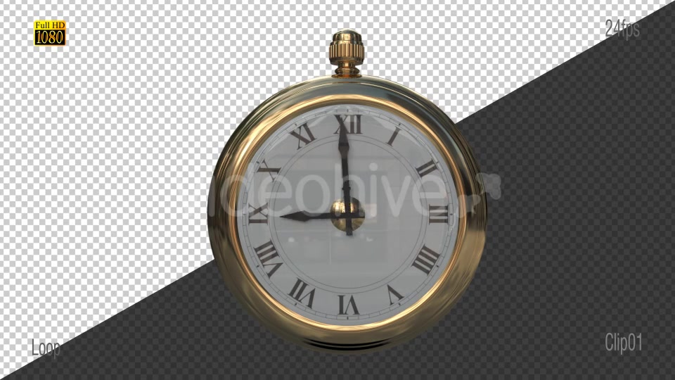 Gold Clock Videohive 19292534 Motion Graphics Image 5