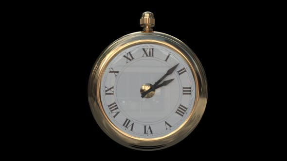 Gold Clock - Videohive 19292534 Download