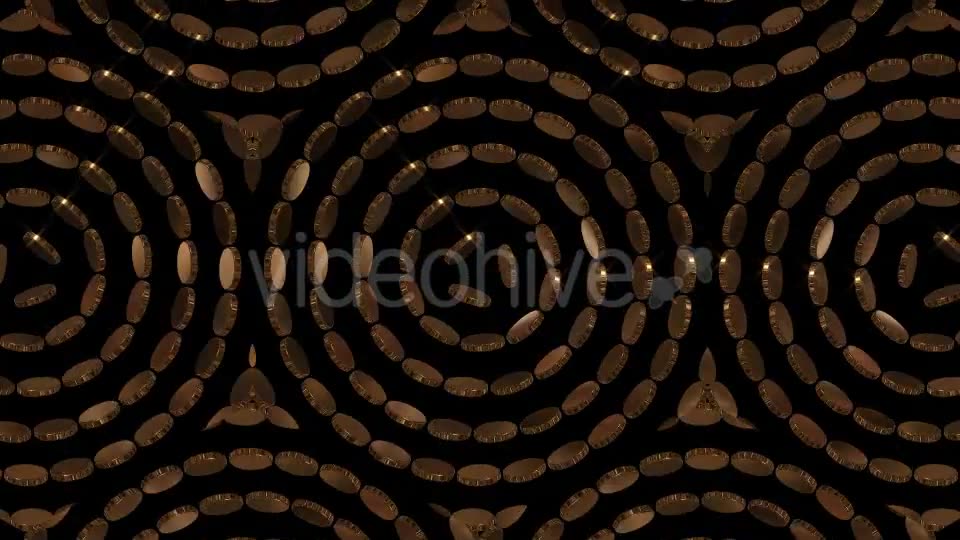 Gold Coins Kaleidoscope Videohive 20233453 Motion Graphics Image 2