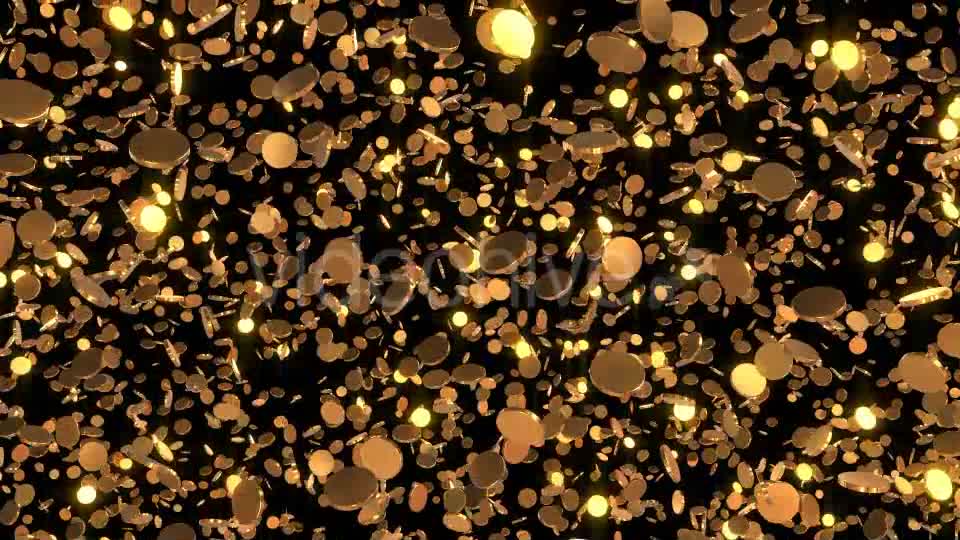 Gold Coins Loop Background Videohive 21385450 Motion Graphics Image 1