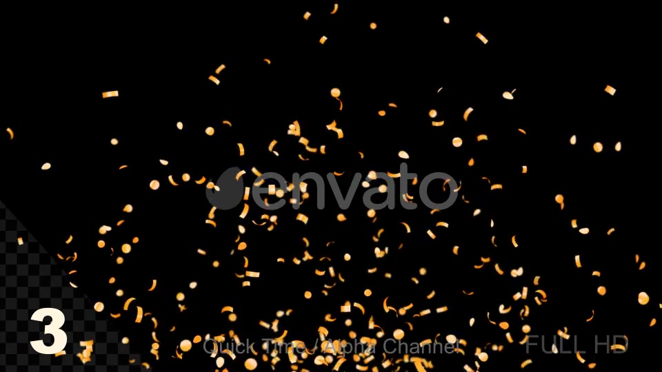 Gold Confetti Videohive 21991182 Motion Graphics Image 10