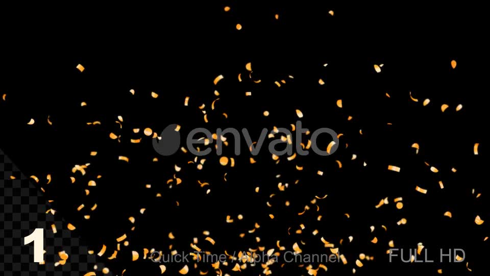 Gold Confetti Videohive 21991182 Motion Graphics Image 2