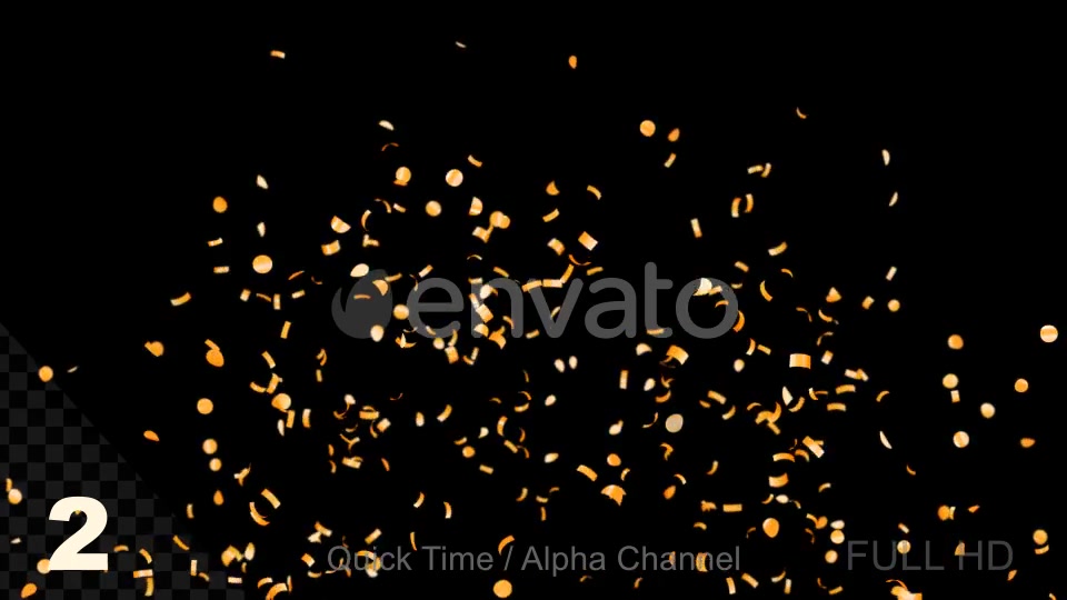 Gold Confetti Videohive 21991182 Motion Graphics Image 6
