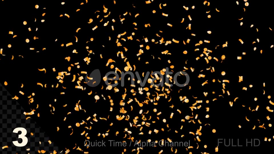 Gold Confetti Videohive 21991182 Motion Graphics Image 9