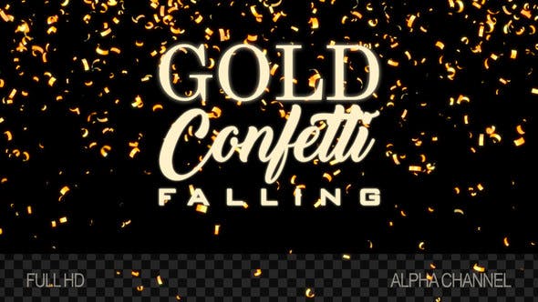Gold Confetti - 22075616 Download Videohive
