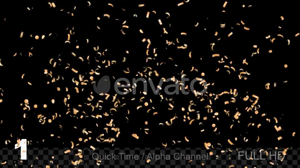 Gold Confetti Videohive 22075789 Motion Graphics Image 1