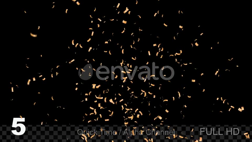 Gold Confetti Videohive 22075789 Motion Graphics Image 10