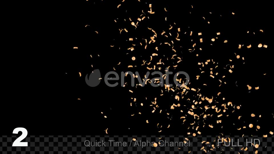 Gold Confetti Videohive 22075789 Motion Graphics Image 3