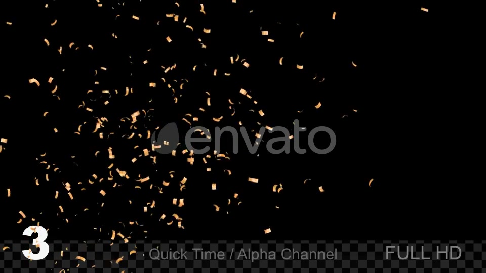Gold Confetti Videohive 22075789 Motion Graphics Image 5