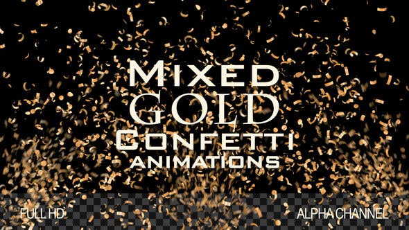 Gold Confetti - 22075789 Videohive Download