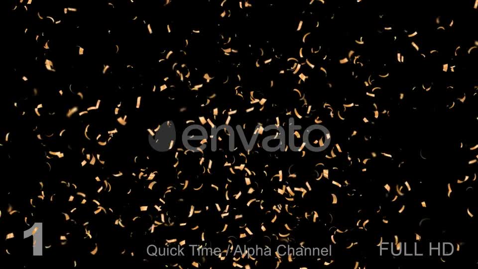 Gold Confetti Videohive 22174320 Motion Graphics Image 1