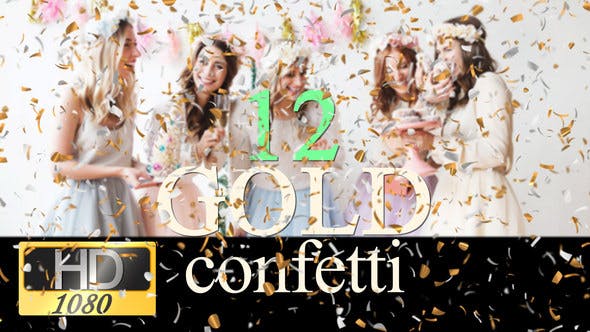 Gold Confetti - 22511708 Download Videohive