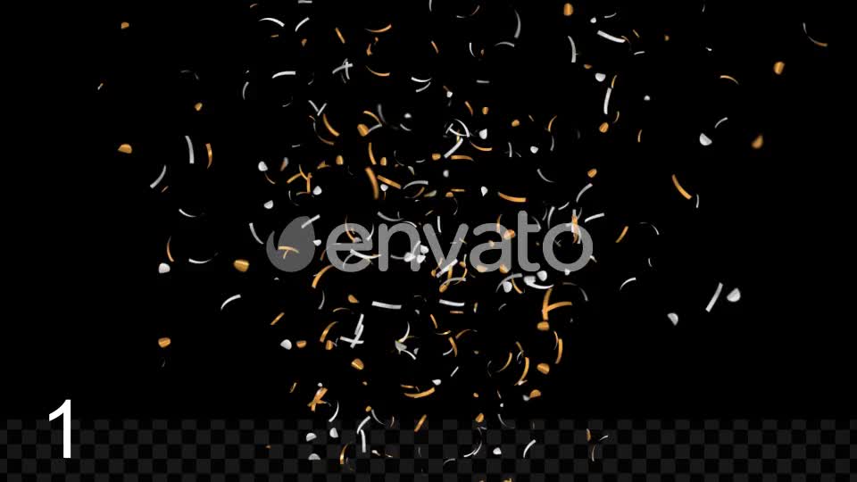 Gold Confetti Videohive 22542806 Motion Graphics Image 1
