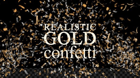 Gold Confetti - 22542806 Videohive Download