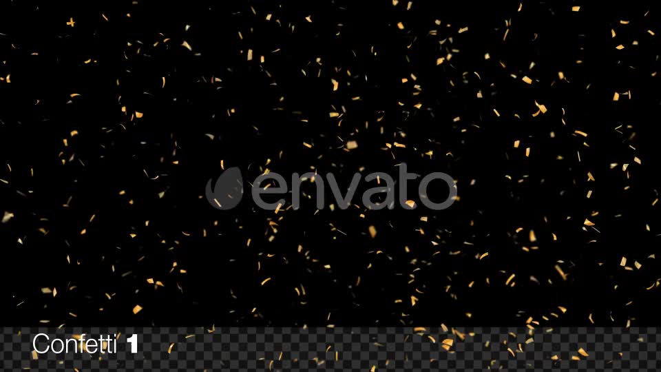 Gold Confetti Videohive 23770890 Motion Graphics Image 1