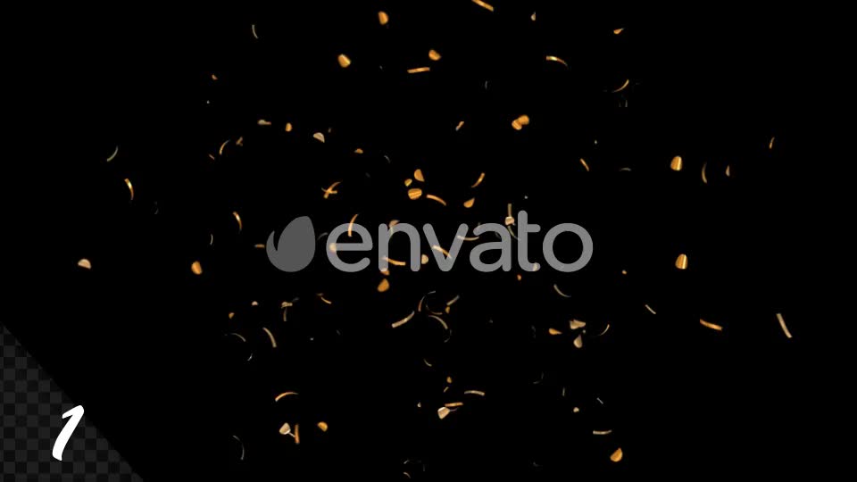 Gold Confetti Videohive 23077996 Motion Graphics Image 1