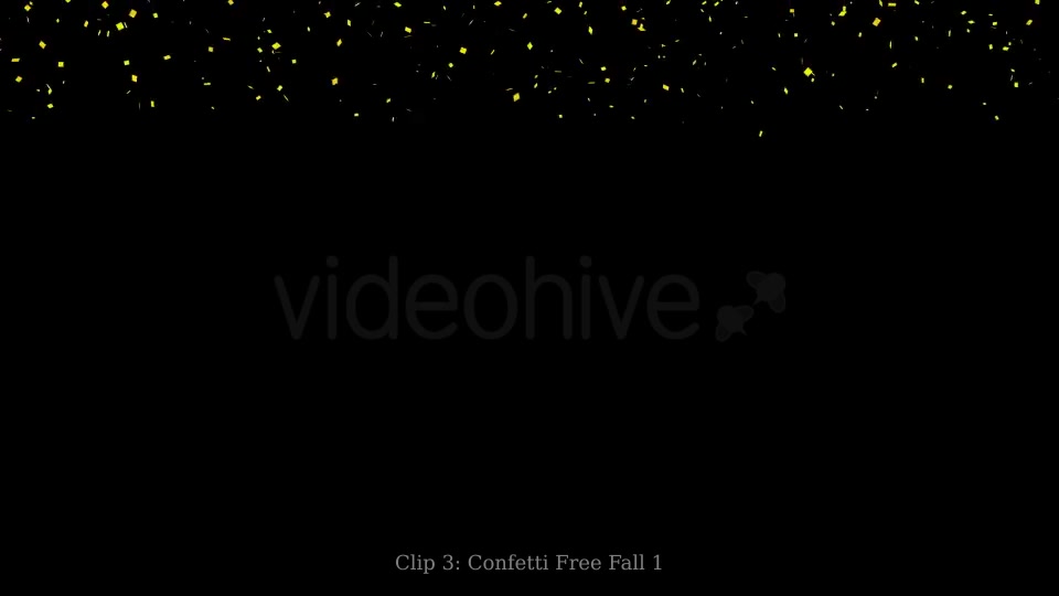 Gold Confetti Overlay Pack Videohive 21018653 Motion Graphics Image 3