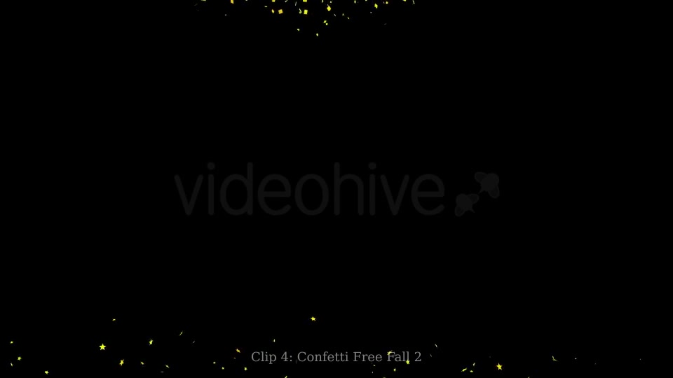 Gold Confetti Overlay Pack Videohive 21018653 Motion Graphics Image 5