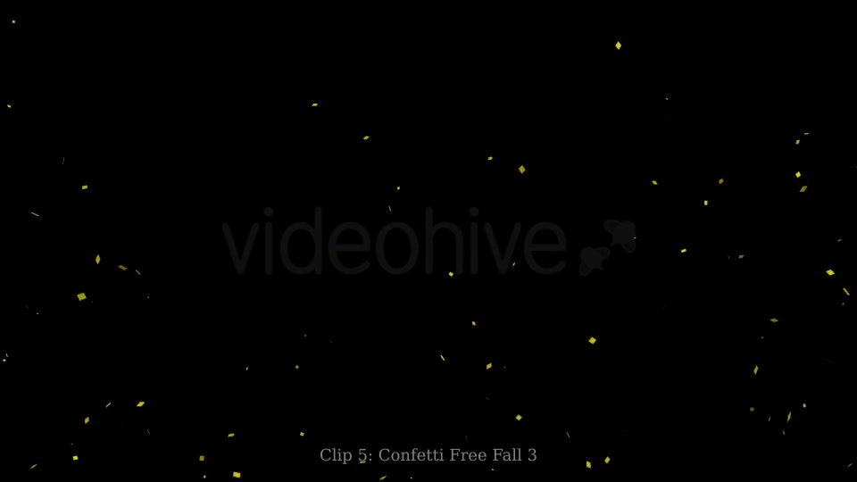 Gold Confetti Overlay Pack Videohive 21018653 Motion Graphics Image 6