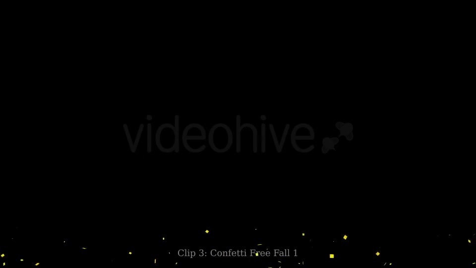 Gold Confetti Overlay Pack Videohive 21027381 Motion Graphics Image 4