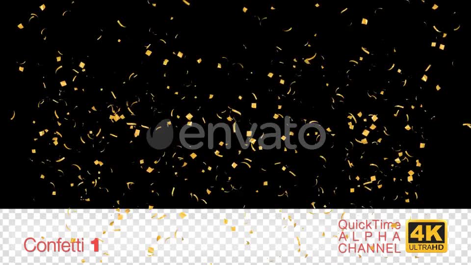 Gold Confetti Pack Videohive 24535696 Motion Graphics Image 1