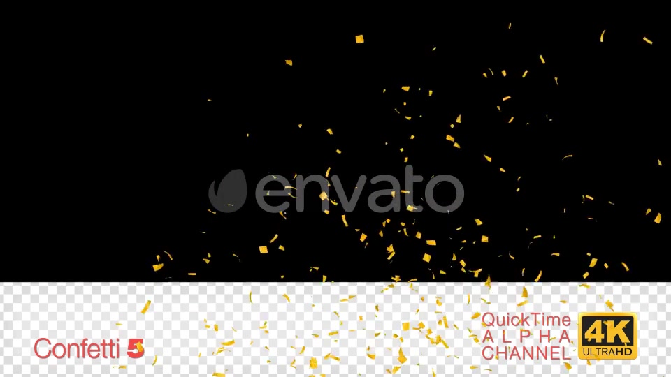 Gold Confetti Pack Videohive 24535696 Motion Graphics Image 4