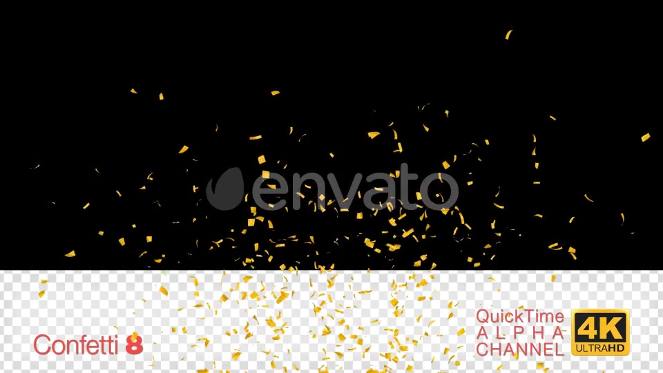 Gold Confetti Pack Videohive 24535696 Motion Graphics Image 6
