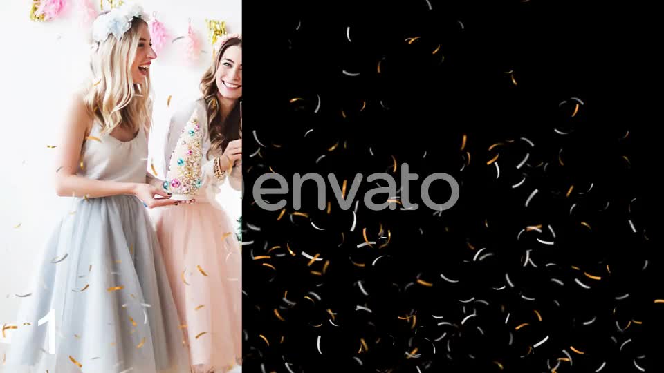 Gold Confetti Videohive 22504442 Motion Graphics Image 1