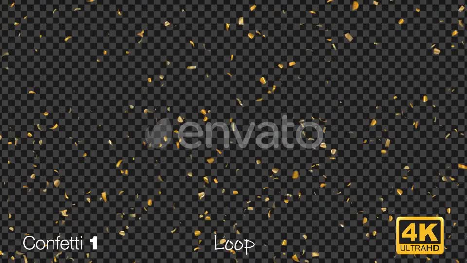 Gold Confetti Videohive 23587561 Motion Graphics Image 1