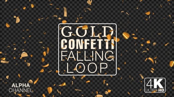 Gold Confetti - Videohive 23587561 Download