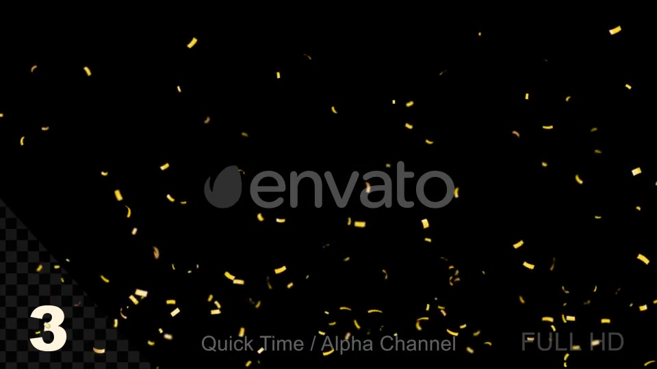 Gold Confetti Videohive 21990845 Motion Graphics Image 12