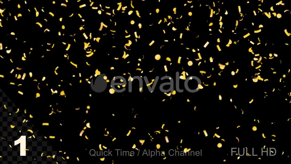 Gold Confetti Videohive 21990845 Motion Graphics Image 2