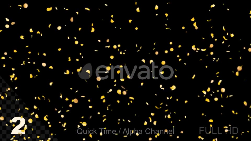 Gold Confetti Videohive 21990845 Motion Graphics Image 7