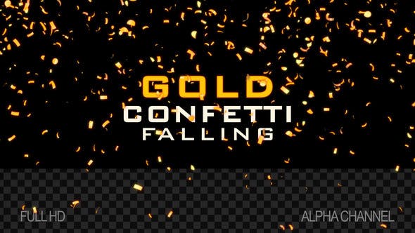 Gold Confetti - Videohive Download 21990845