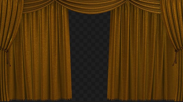 Gold Curtain Opening - Videohive Download 17953060