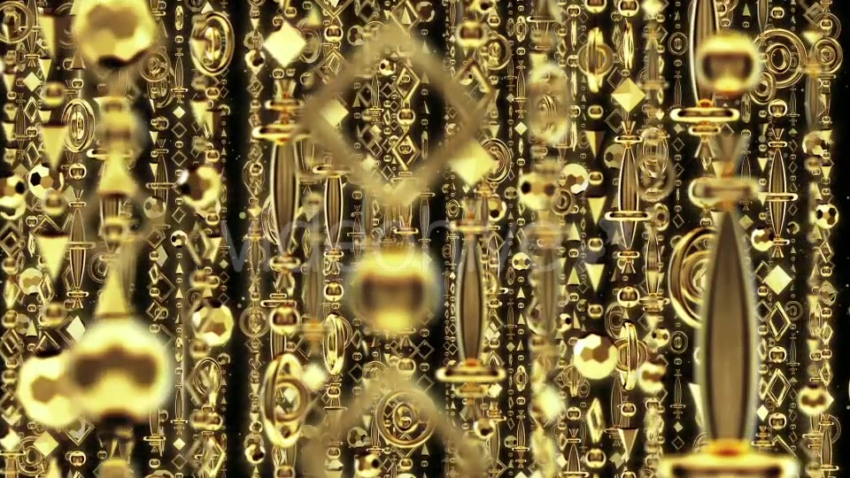 Gold Deco Curtain Videohive 21249595 Motion Graphics Image 4