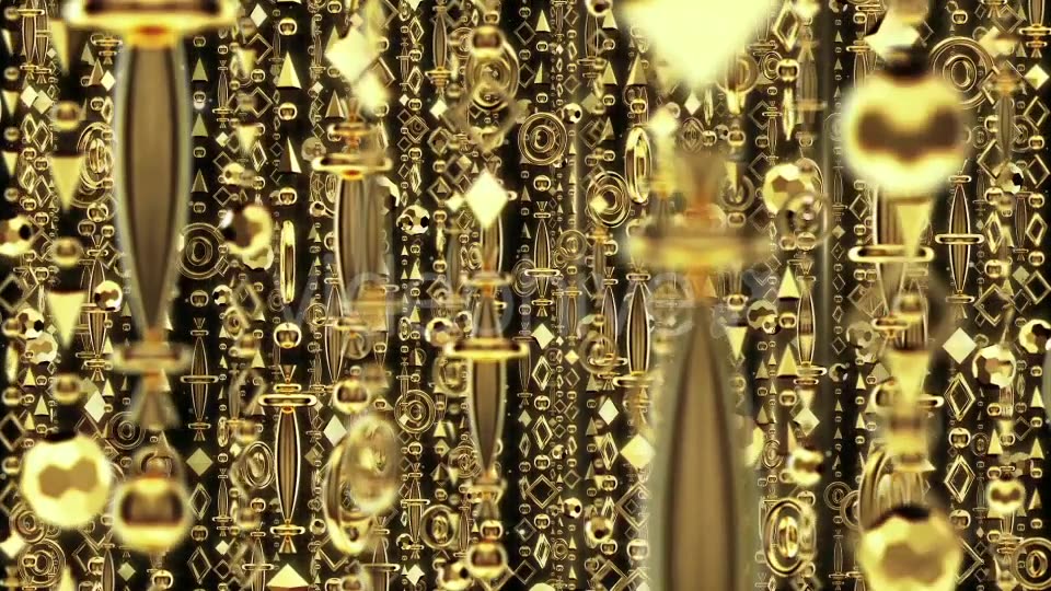 Gold Deco Curtain Videohive 21249595 Motion Graphics Image 5