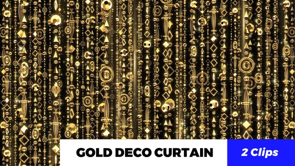 Gold Deco Curtain - Download Videohive 21249595
